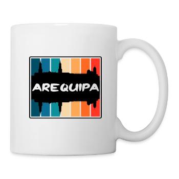 Arequipa Peru Skyline Silhouette Reise Souvenir - Tasse - Weiß - Rechts