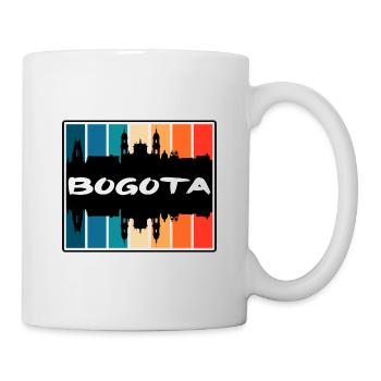 Bogota Colombia Skyline Silhouette Travel Souvenir - Mug - white - Right