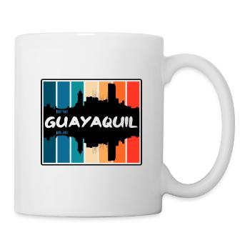 Guayaquil Equador Skyline Silhouette Travel Souven - Tasse - Weiß - Rechts