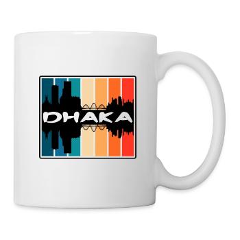 Dhaka Bangladesch Skyline Silhouette Reise Souveni - Tasse - Weiß - Rechts