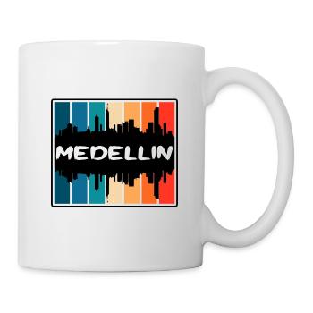 Medellin Kolumbien Skyline Silhouette Travel Souven - Tasse - Weiß - Rechts