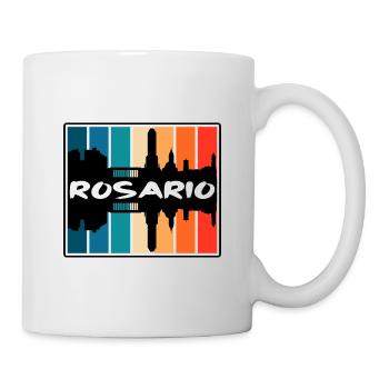 Rosario Argentine Skyline Silhouette Voyage Souven - Mug blanc - blanc - Droite