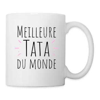 Meilleure tata du monde-cadeau tante Noël - Mug blanc - blanc - Droite
