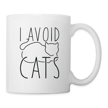 I Avoid Cats - Mug - white - Right
