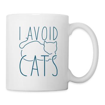 I Avoid Cats - Mug - white - Right