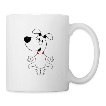 HUND - YOGA - PILATES - TIER - TIERISCH - Tasse - Weiß - Rechts