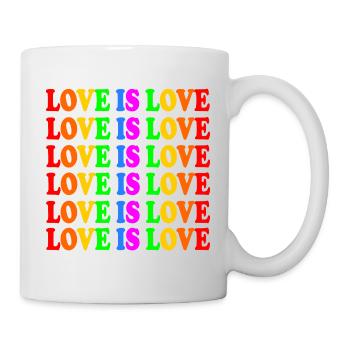 Love is love - Tasse - Weiß - Rechts