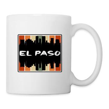 El Paso Texas Usa Skyline Silhouette Travel Souven - Tasse - Weiß - Rechts