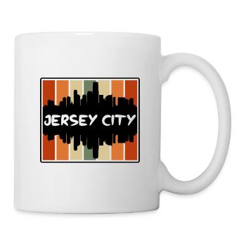 Jersey City New Jersey États-Unis Skyline Silhouette - Mug blanc - blanc - Droite
