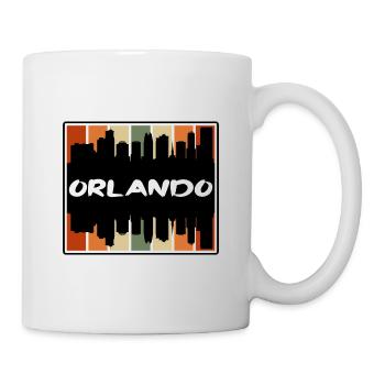 Orlando Florida USA Skyline Silhouette Reisen Souv - Tasse - Weiß - Rechts