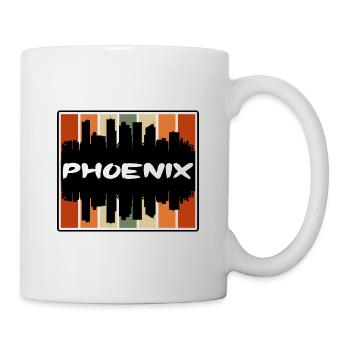 Phoenix Arizona États-Unis Skyline Silhouette Souv de voyage - Mug blanc - blanc - Droite
