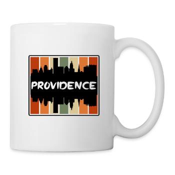 Providence Rhode Island Usa Skyline Silhouette Tra - Mug - white - Right