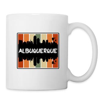 Albuquerque Nouveau-Mexique États-Unis Skyline Silhouette - Mug blanc - blanc - Droite