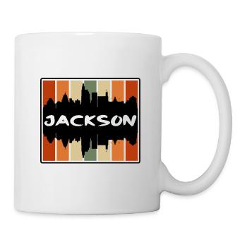 Jackson Mississippi Usa Skyline Silhouette Travel - Mug - white - Right