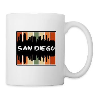 San Diego California Usa Skyline Silhouette Travel - Mug - white - Right