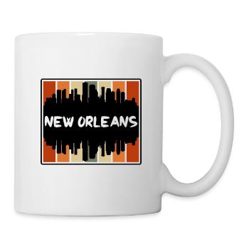 Nouvelle-Orléans Louisiane États-Unis Skyline Silhouette Trave - Mug blanc - blanc - Droite