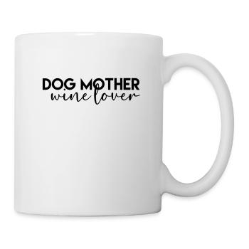 Dog mother, wine lover - Mug - white - Right