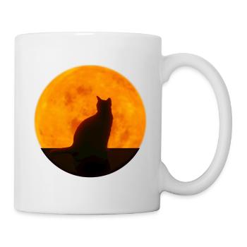 Katze - Tasse - Weiß - Rechts