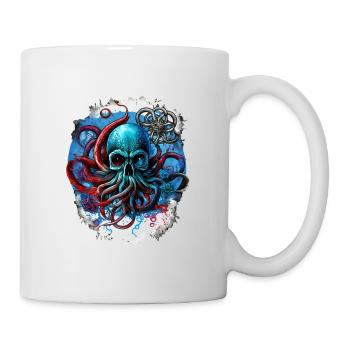 Pieuvre pirate - Mug blanc - blanc - Droite