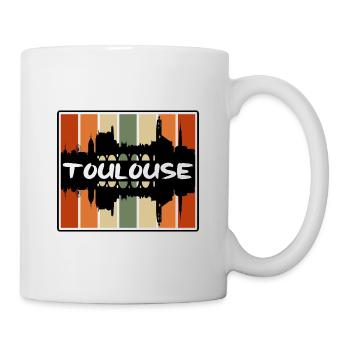 Toulouse France Skyline Silhouette Voyage Souvenir - Mug blanc - blanc - Droite