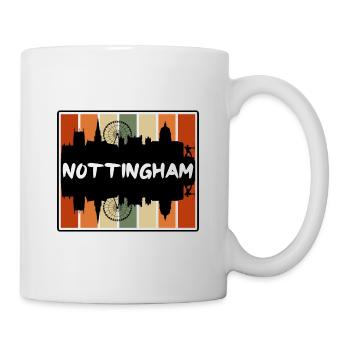 Nottingham England Skyline Silhouette Travel Souve - Mug - white - Right