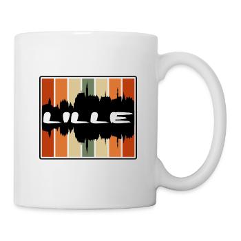 Lille France Skyline Silhouette Voyage Souvenir - Mug blanc - blanc - Droite