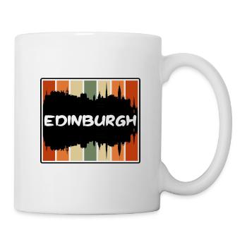 Édimbourg Écosse Skyline Silhouette Travel Souve - Mug blanc - blanc - Droite