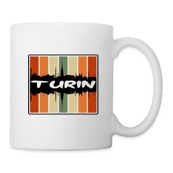 Turin Italien Skyline Silhouette Reise Souvenir - Tasse - Weiß - Rechts