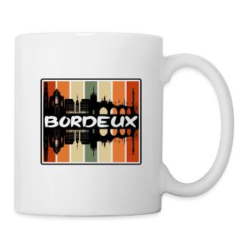 Bordeux France Skyline Silhouette Voyage Souvenir - Mug blanc - blanc - Droite