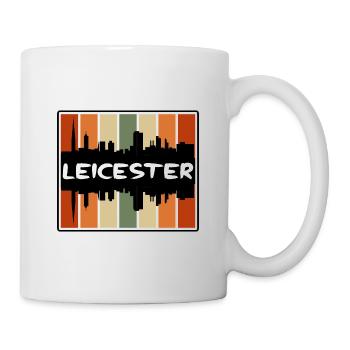 Leicester England Skyline Silhouette Travel Souven - Mug - white - Right