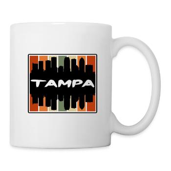 Tampa Florida Usa Skyline Silhouette Travel Souven - Mug - white - Right