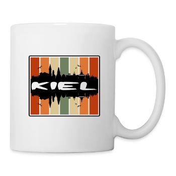 Kiel Germany Skyline Silhouette Travel Souvenir - Mug - white - Right
