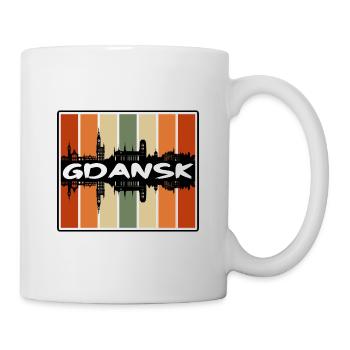 Danzig Polen Skyline Silhouette Reise Souvenir - Tasse - Weiß - Rechts