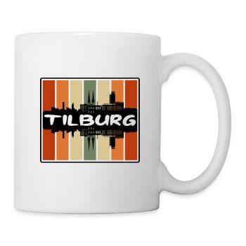 Tilburg Netherlands Skyline Silhouette Travel Souv - Mug - white - Right