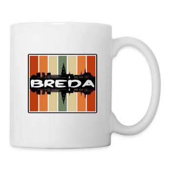 Breda Niederlande Skyline Silhouette Travel Souven - Tasse - Weiß - Rechts