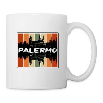 Palermo Italy Skyline Silhouette Travel Souvenir - Mug - white - Right