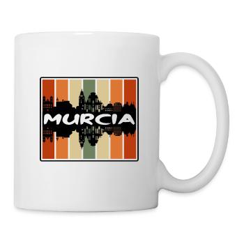 Murcie Espagne Skyline Silhouette Souvenir de voyage - Mug blanc - blanc - Droite