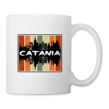 Catane Italie Skyline Silhouette Voyage Souvenir - Mug blanc - blanc - Droite