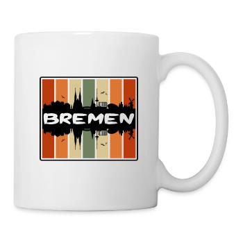 Brême Allemagne Skyline Silhouette Souvenir de voyage - Mug blanc - blanc - Droite