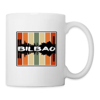 Bilbao Spanien Skyline Silhouette Reise Souvenir - Tasse - Weiß - Rechts