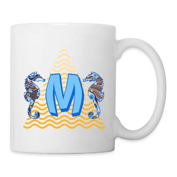 Hippocampe E 262 m - Mug blanc - blanc - Droite
