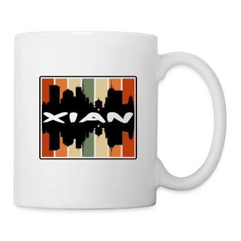 Xian China Skyline Silhouette Reise Souvenir - Tasse - Weiß - Rechts