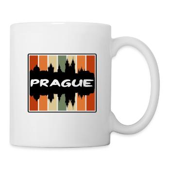 Prag Tschechien Skyline Silhouette Reise Souvenir - Tasse - Weiß - Rechts