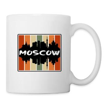 Moscou Russie Skyline Silhouette Souvenir de voyage - Mug blanc - blanc - Droite