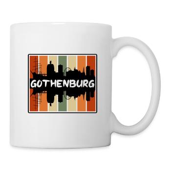 Göteborg Suède Skyline Silhouette Travel Souven - Mug blanc - blanc - Droite