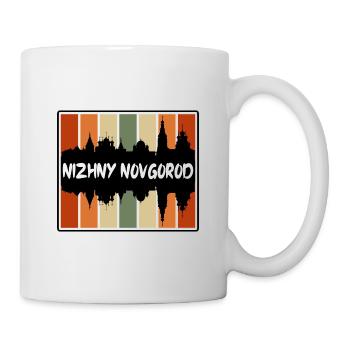 Nijni Novgorod Russie Skyline Silhouette Voyage S - Mug blanc - blanc - Droite