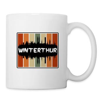 Winterthur Switzerland Skyline Silhouette Travel S - Mug - white - Right