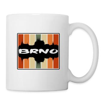 Brünn Tschechien Skyline Silhouette Reise Souvenir - Tasse - Weiß - Rechts