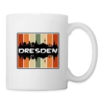 Dresde Allemagne Skyline Silhouette Souvenir de voyage - Mug blanc - blanc - Droite