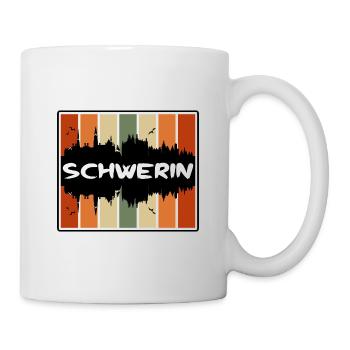 Schwerin Deutschland Skyline Silhouette Travel Souveni - Tasse - Weiß - Rechts